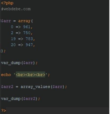 Como ordernar un array numerico con php